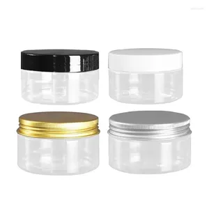 Garrafas de armazenamento 30pcs pote plástico vazio transparente 100ml dia.68 emulsão recarregável frascos de creme facial recipiente portátil para cosméticos