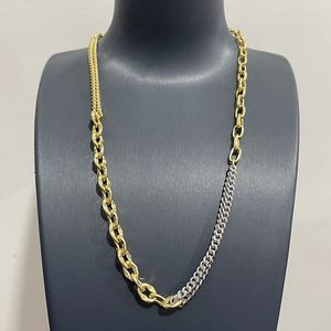 5 pezzi catena metallica collana di gioielli lunghi fatti a mano hip pop catena di gioielli robusta gioielli di moda 52678 240127