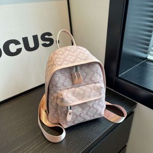 Summer New Mini Backpack Jacquard Colored Zipper Book Women's Bag Handbag 2024 78% Off Store wholesale