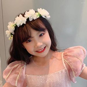 Hair Accessories Multi-color Accessory Wreath Headdress Flower Pography Props Hoop Children Crown Girl Korean Style Headband