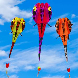 3D Yumuşak Uçurtma İskeletsiz 2M kurbağa Hayvan Gözyaşı Dayanıklı Ana Çocuk Etkisi Breeze'de Uçmak Kolay 240127