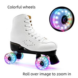 4/8pcs Roller Skate Wheels Işık Dört Tekerlek Skateboard Skate Wheels 82a Sertlik Yanıp Sönen Tekerlek Paten Aksesuarları240129