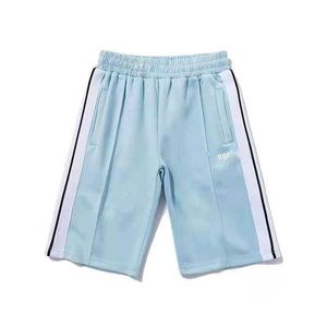 Mens Palms Shorts 럭셔리 브랜드 이름 여성 편지 인쇄 스트라이프 캐주얼 바지 천사 여름 해변 패션 트렌드 통기성 퀵 드리 디자이너 SXL09U