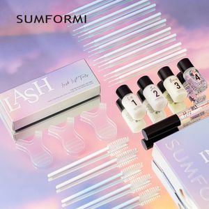 Sumformi cílios perm 2 meses de duração cílios modelador tratamento profissional kit de levantamento de cílios kit de maquiagem lash lifiting conjunto 240119