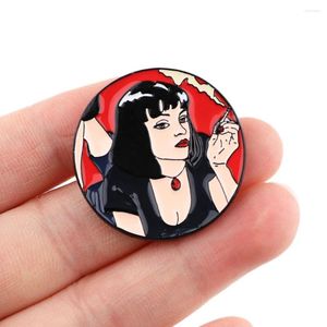 Broszki Dz1823 Pulp Fiction Collection Enamel Lapel Pin Pins Pins Hats Ubranie plecak dekoracja biżuterii