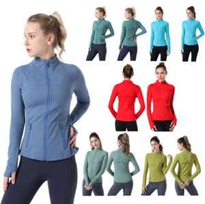 lululemen Womens Yoga Jacket Define Workout Sport Coat Fitness Gym Quick Dry Activewear Running Sports Top Solid Zip Up Training Sweatshirt Sportswear 1166ess