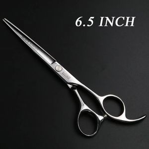 Black Knight 65 tums Cutting Scissors Professional Pet Shears Frisör Frisör Barber Human Dogs Cats 240126