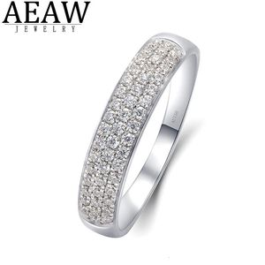 0.294ctw EF Color VS-VVS Round Cut CVD HPHT Lab Grown Diamond Wedding Band for Women Solid Real 14k Gold Fine Jewelry Daily Ring 240119