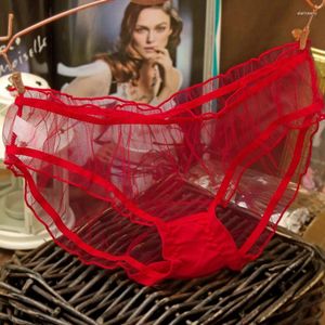 Mutandine da donna Marca Vs Calcinha Biancheria intima di pizzo sexy Donna Slip traslucido di alta qualità Rosso Nero Rosa