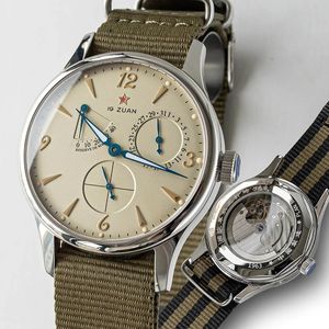 1963 Fliegeruhr für Herren, 40 mm, automatische mechanische Armbanduhr, Original ST1780-Uhrwerk, Saphirglas, wasserdichte Retro-Uhr 240123