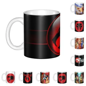 Tassen DIY ThunderCats Logo Keramiktasse Personalisierte Kaffeetassen Kreatives Geschenk Männer Frauen Outdoor-Arbeit Camping Bier