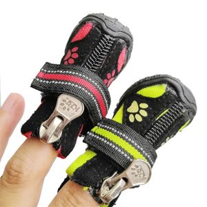 Vattentät Small Big Dog Golden Retriever Boots Winter Warm Windproof och Anti Slip Soft Bottom Slitebeständig 8 Size Pet Shoes 240119