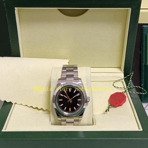 2 estilo real po relógios masculinos automáticos com caixa 40mm mostrador preto verde cristal pulseira de aço masculino branco 2813 movimento mech261u