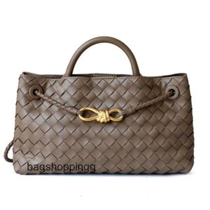 Buckle Woven Evening Layer Metal Cowhide Leather Totes Luxury Designer Rope Classic Andiamo Boteega Bags Venetas lady Womens High One Top Shoulder Handbag 29cm FL6M