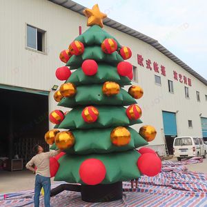 Atacado atividades de jogos ao ar livre 8m 26 pés inflável árvore de natal balão inflável gigante para decoração de natal 003