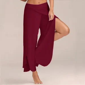 Spodnie damskie ubrania koquette y2k damskie swobodne wysoką talię elastyczne luźne joga formalne eleganckie biznesowe majtki bawełniane
