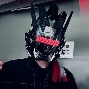 LEDサイバーパンクマスクDIY Bluetooth編集テキストアニメーションミュージックフェスティバルパーティーコスプレSCIFIヘルメット大人の子供ギフト240122