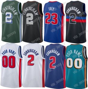 Niestandardowy Bojan Bogdanovic Cade Cunningham Jaden Ivey Basketball Jersey Alec Burks Saddiq Bey Isaiah Stewart Jalen Duren Isaiah Livers City Marvin Bagley III