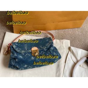 Evening Bags New Style Evening Bags Denim Underarm Three-dimensional Embroidery Presbyopia One-shoulder Hand Holding Bag for Women