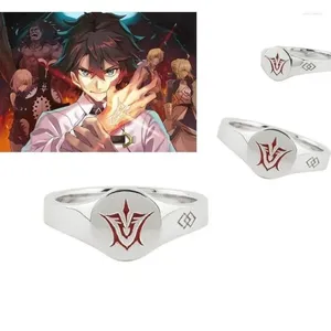 Cluster Rings Fate/Grand Order Women Ring Anime Ladies Open Jewellery Wedding Couples Party Silver Color Metal Anillos Fujimaru Ritsuka