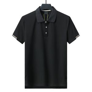 Designer Men Polo Shirt gängad Lapel Kort ärm Casual Brand Brodery Heavy Weight Cotton Cotton High Street Affärsmode