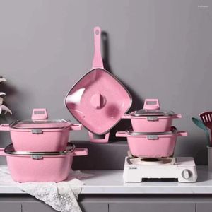 Pans Kitchen Basic Antihaft-Kochgeschirr-Set, 12-teilig, Töpfe und Utensilien