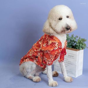 Vestuário para cães roupas de verão chinês hanfu roupas para animais de estimação pomeranian samoyed gigante poodle husky labrador golden retriever grande traje