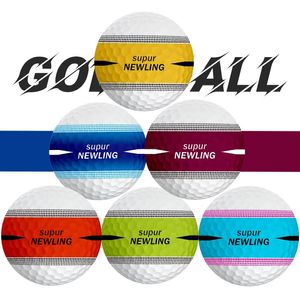 6pcs Supur NING Golf Games Ball Three layer ball Indoor Outdoor Golf Training Aids Massage ball for Back Foot Shoulder 240129