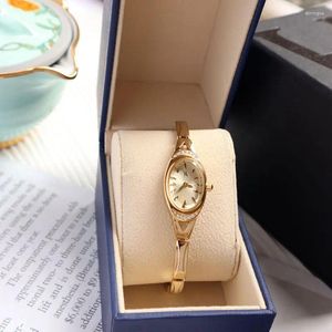 Armbanduhren 2024 Damenuhr Japanisches Uhrwerk Mode Diamantarmband Quarz Geschenk zum Valentinstag