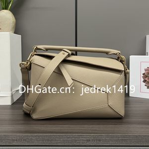 Designer-Puzzles-Tasche, Geometrie, Umhängetaschen, Damen-Luxus-Handtasche, 10A, Designer-Einkaufstasche mit Lychee-Muster, Rindsleder, Anagramm-Prägung, große Kapazität, lässige Reisetasche