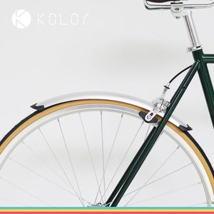 1 satz Silber Fahrrad Vorne Hinten Kotflügel Retro Bike 700C 23C 25C Kotflügel Flügel Straße Fahrrad Kotflügel Kotflügel Teile 240202