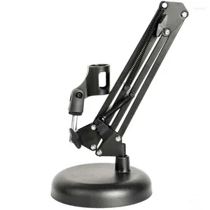 Microphones Extendable Microphone Holder Table Stand Lazy Bracket 360° Rotatable With Clamp Flexible Articulating Arm For Mic