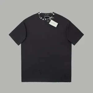 Yeni Erkekler Plus Tees Polos T-Shirts Moda Yuvarlak Boyun İşlenmiş ve Baskılı Kutup Tarzı Sokak Pure Pamuklu R221R