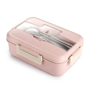 TUUTH Lunch Box per microonde Stoviglie in paglia di grano Contenitore per alimenti per bambini Bento Box portatile per ufficio scolastico per bambini 240118