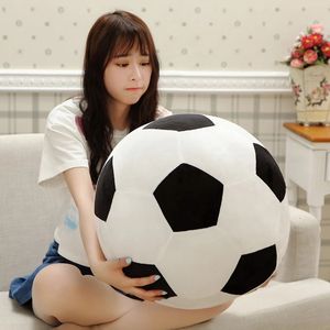 20cm30cm45cm Soft Football Shape Stuffed Doll Soccer Plush Toy Kids Baby Gift Mascot Ball Party Room Decoration 240123