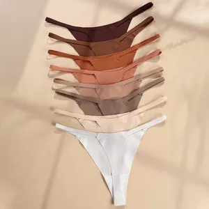 Women's Panties Sexy Breathable Non-Marking European And American Low Waist Quick Drying Silk Yoga One Piece Triangle Panty