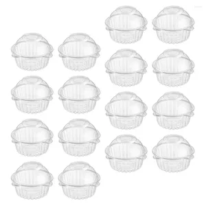Contenitori da asporto Scatole per torte da 60 pezzi Custodia trasparente Imballaggio per pasticceria Forniture per la cottura Conservazione di biscotti