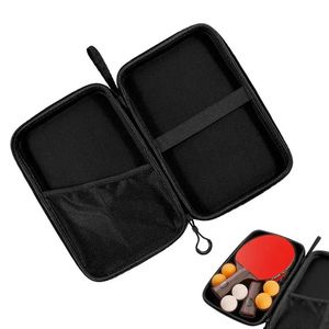 Eva Carbon Fiber Table Tennis Racket Box Pingpong Bag Tabell Tennis Bat Cover Paddle Cases Zip Pocket Package Sports Dels 240202