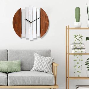 Wall Clocks 12'' Wooden Clock With Silent Movement - Modern Style Xylophone