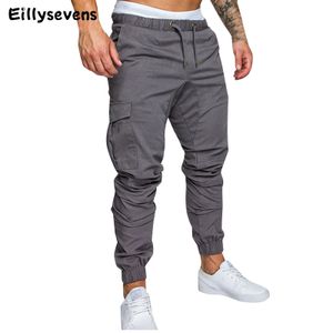 Pantaloni cargo Pantaloni uomo slim fit da uomo Pantaloni tinta unita Pantaloni casual multitasche Pantalon De Travail Pour Homme 240124