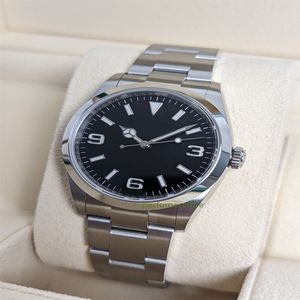 2024 Version World Brand Best Explorer Herren Black Watch 14270 36mm Automatik ETA Cal.3235 Watch 2-Jahres-Garantie-MENS-Uhren 443448