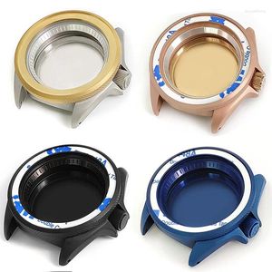 Watch Repair Kits 42mm Case Brushed Stainless Steel For SKX007 Movement Nh36 3'o Clock Bezel Parts