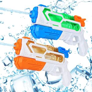 2Pcs Summer Water Guns Blasters Soakers Soldier Water Guns For Summer Play Water Pool Beach Shooting Game Toy Kids Boys Girl 240130