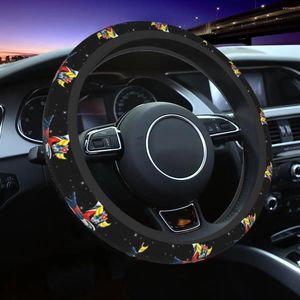 Steering Wheel Covers Goldorak Cover For Girls Anime Manga Goldrake Protector Universal 14.5-15 Inch Car Accessories