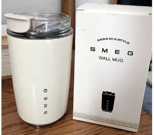 Milk White Thai Thermo Bottle With Rostless Steel Coffee Cup Thermos Mug Cold Dual Purpose Isolated Water Bottle 240129