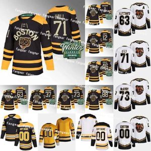 Camisa de hóquei Bruins Brad Marchand Winter Classic Jersey David Pastrnak Patrice Bergeron Charlie Coyle Taylor Hall McAvoy Craig Smith Jeremy Swayman Boston