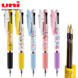 القرطاسية اليابانية كرتون محفوظة بلطف Kawaii Multi-Function Pen Press-Type Gel Pen Pen Pen باستمرار هدايا طالب الحبر 240129