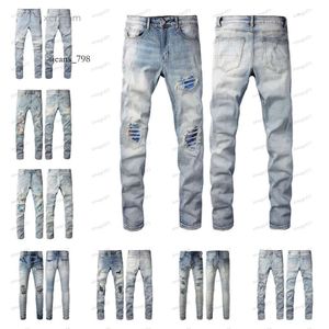 miris Mens amr Street Jeans am amirlies para amrilied High Mens designer Roxo Jeans mens Bordados calças Mulheres Oversize Ripped Patch 3376 irlies rilied r Wo