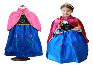 Брендовое платье для маленьких девочек, платье Альзы и Анны для девочек, детская одежда, Vestidos, детские праздничные платья принцессы, рождественская одежда1441327