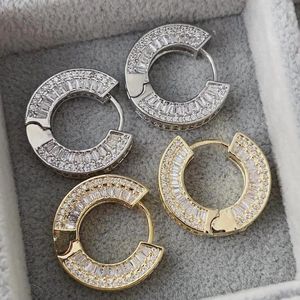 Brincos de argola bens luxo zircônia cúbica pequeno oco para mulheres coreano doçura brinco moda jóias atacado